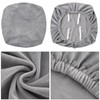 Fuloon Stretch Chair Seat Covers 4 PCS, Velvet Cushion Covers