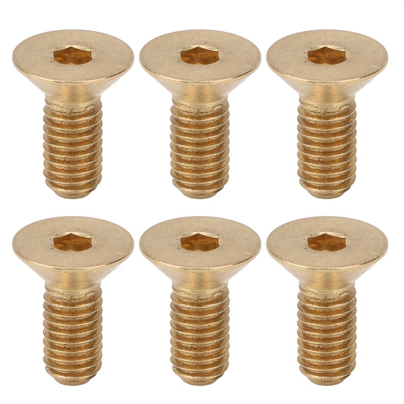 50Pcs Flat Hex Socket Screw M3 Pure Copper Countersunk Head
