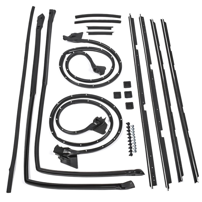 NEWZQ Set of 17 Door Tailgate Weatherstripping Seal Kit Replacement