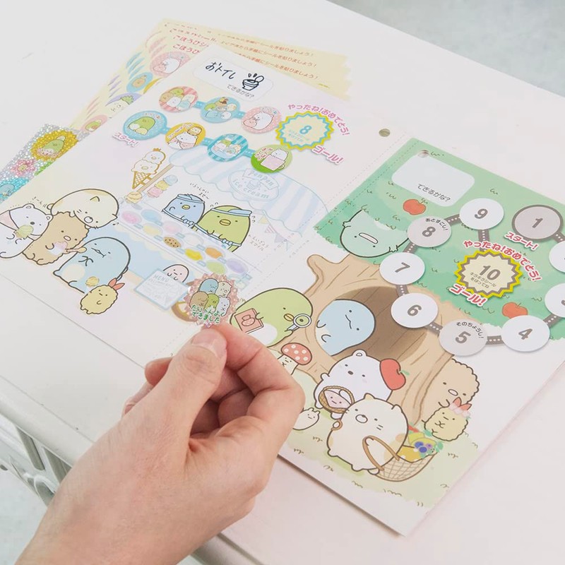 Beverly SL-227 Sumikko Gurashi Seal Reward Sticker Notebook Set