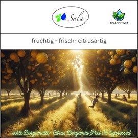 Sala Sala Bergamotte?l ?therisches ?l naturrein BIO kbA - zum Verzehr - 50 ml
