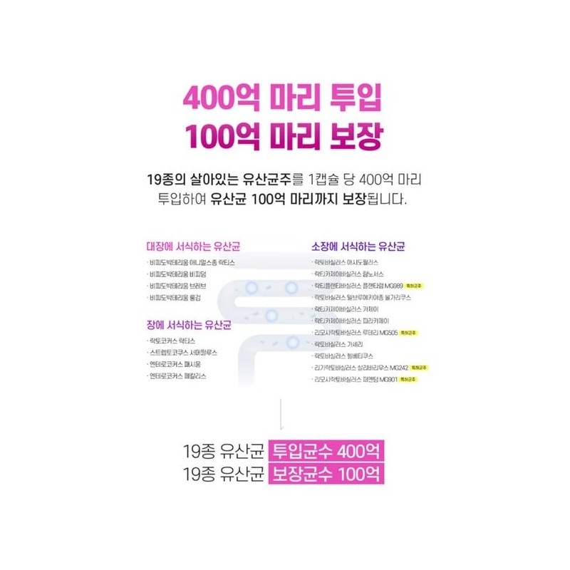 여성 질 세포 유래유산균 보장균수 100억유산균 모유유래유산균 30캡슐 Women's Vaginal
