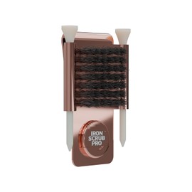 Iron Scrub Pro Golf Club Cleaner with Tee Holder, Ball Marker, Magnet, Clip