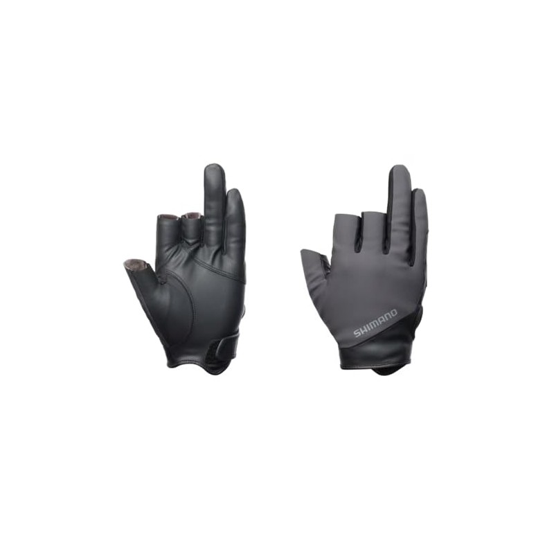 Shimano(シマノ) 01 Basic Warm Gloves 3-Finger Cut GL-070Y Charcoal L