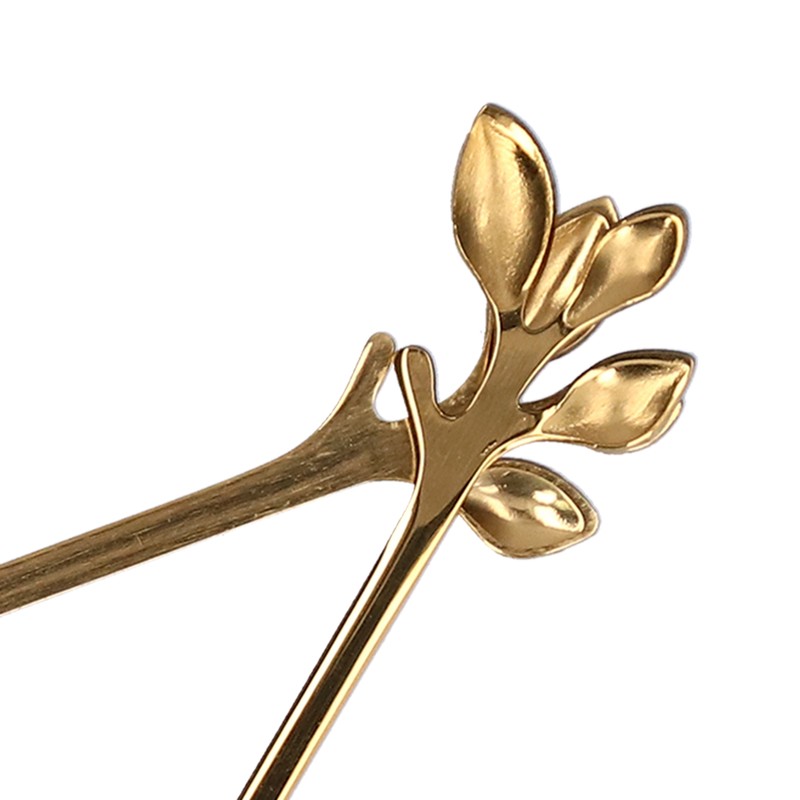 8Pcs Branch Design Coffee Spoon Stainless Steel Fruit Fork Dessert