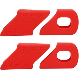 VGEBY1 - 4 fundas protectoras para bielas de bicicleta, a prueba de polvo, para bicicleta de monta?a (rojo)