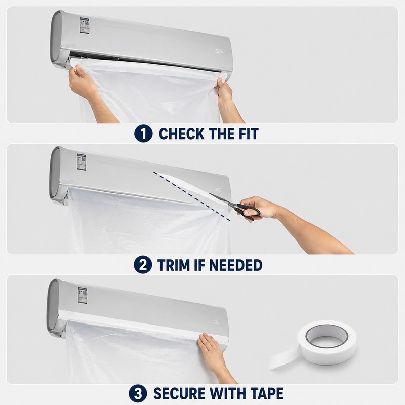Flexible Air Conditioner Blowing Bag Duct, 32.8–65.6 ft Length Options