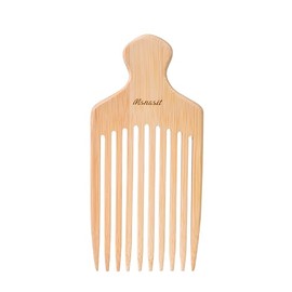 Msnasit Hair Pick for Curly Hair, Wide Tooth Detangling Comb with Ergonomic Handle, Natural Volume & Styling Tool for Men Women Kids