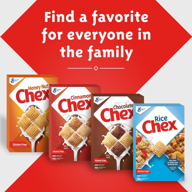 Cinnamon Chex Cereal, Gluten Free Breakfast Cereal, Made with Whole