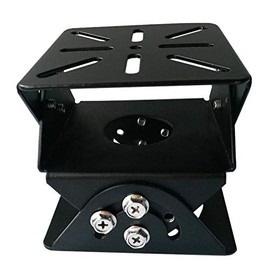 Rosebe Security Camera Pole Mounting Hardware Stay [Black] Security Camera Housing Bracket Surveillance / Security Camera Angle Adjustment Bracket 1+1
