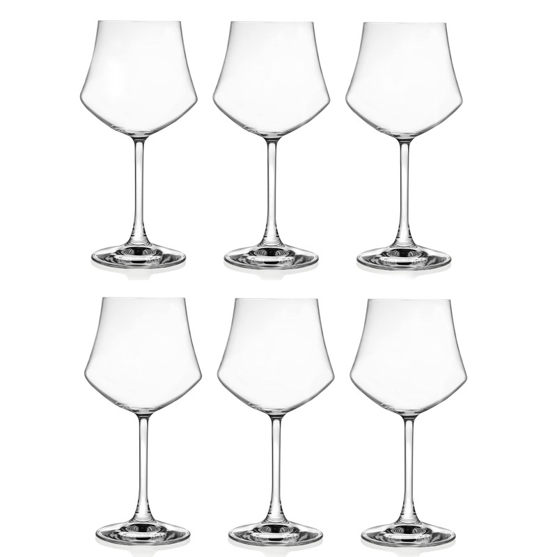 Lorenzo Ego-Red Wine Glass (6 Pack), Clear