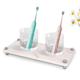 Generisch Sink Organiser, Grey Marble Sink Utensils, Storage, Can Be Used on Sponge Brush, Soap, Shampoo, Lotions, Quick-Drying, Kitchen, Bathroom Organiser (Skin Colour Marble)