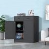 JINKUR Metal Storage Cabinet with Locking Doors and Adjustable Shelf,