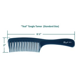 Krest Peine Tangle Tamer Curvo con Dientes Matched para Desenredar sin Tironeo, Resistente a Químicos, Ideal para Cabello Húmedo o Seco, Mujeres con T