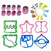 25Pcs Sandwich Cutters Set Safe Sandwiches Fruit Cookie Cutters for