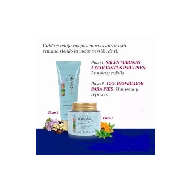 Terramar Set Spa Para Pies Terramar Sales Marinas Exfoliante Y
