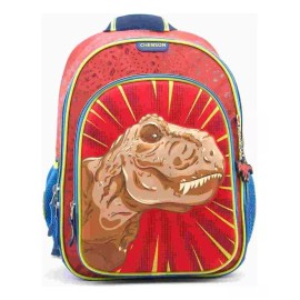 1818 Mochila Escolar Grande Chenson Dinosaurio T-rex Dicor Co66058-r