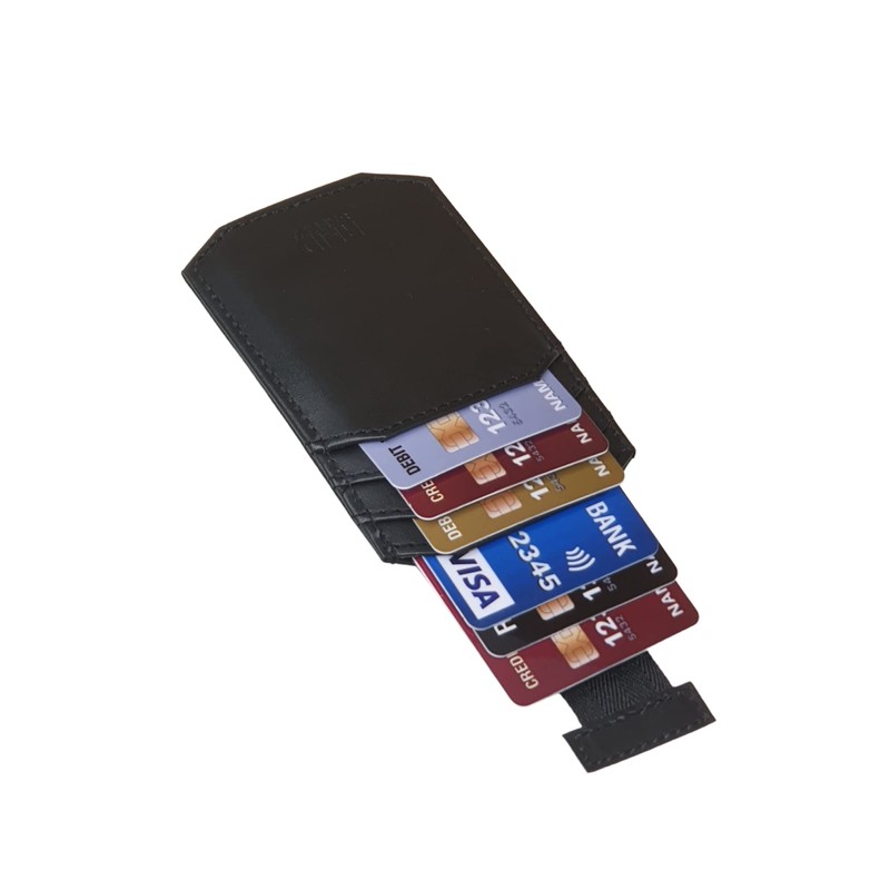 STARHIDE Mens RFID Blocking Nappa Leather Card Holder Wallet with