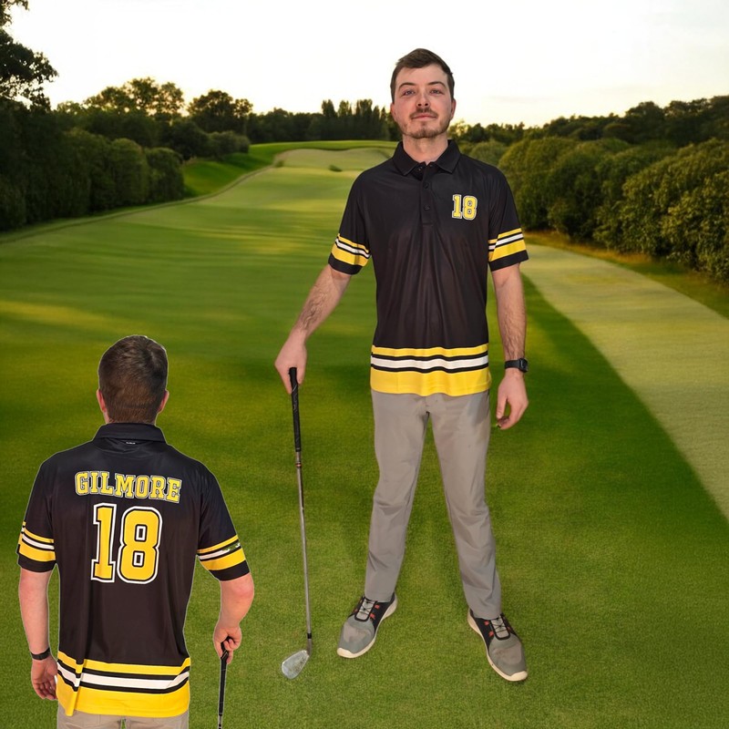 Funny Gilmore Golf Polo Men Jersey - Short Sleeve UPF
