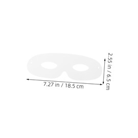 FUNOMOCYA Painting Mask for Adults 20pcs White Decorative Masks for Diy Party Games