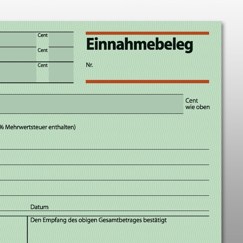 Sigel EB615 Einnahme Receipt A6 Horizontal 50 Pages Each Pack