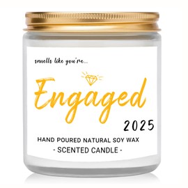 2025 Engagement Gifts for Couples, Natural Soy Wax Candle, Wedding Bridal Shower Fiance Gifts for Bride Women, Her, Newlyweds, Bachelorette Party Favors Future Mr Mrs Wedding Registry Gift Ideas