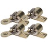 FASJ Door Catch, 4Pcs Door Stopper, Magnetic Bathroom for Kitchen(Gold)