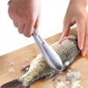 Fish Scaler Brush Fish Scaler Remover with Stainless Steel Sawtooth