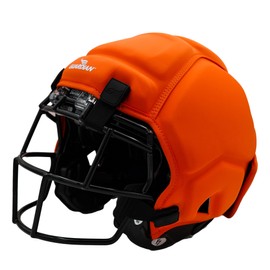 Guardian Cap XT 2.0, Orange - Padded, Soft-Shell Helmet Cover for Football - Reduces Impact and Protects Helmets - Sleek Design - One Size Fits All for Youth, High School & College Players
