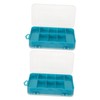 COHEALI Plastic Storage Boxes Double Sided Compartment Container for Small