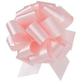Berwick Offray The Perfect Flora-Satin Ribbon-5" Diameter X 20 Loops, 1-7/16" Wide Ribbon-50 Pieces/Reel Pull Bow, Pink