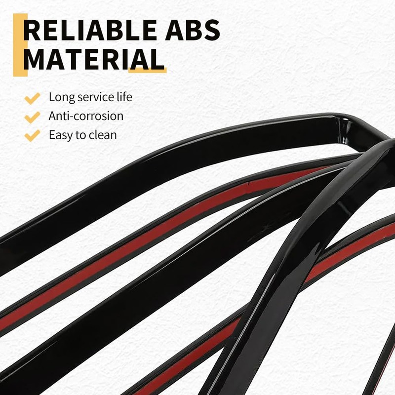 MAXDOM Grille Inserts Headlight Covers Set Fits for Jeep (2018-2023)