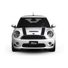 The Pixel Hut gs00067 Black with Blue Border Hood Stripes