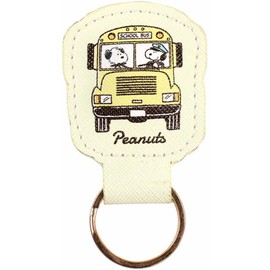 Tees Factory Snoopy Synthetic Leather Magnetic Key Ring School Bus Keychain with Magnet Attaches to Entrance 224104