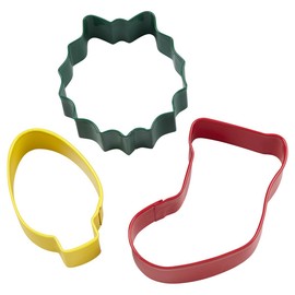 Wilton 3-Piece Christmas Mantel Metal Cookie Cutter Set