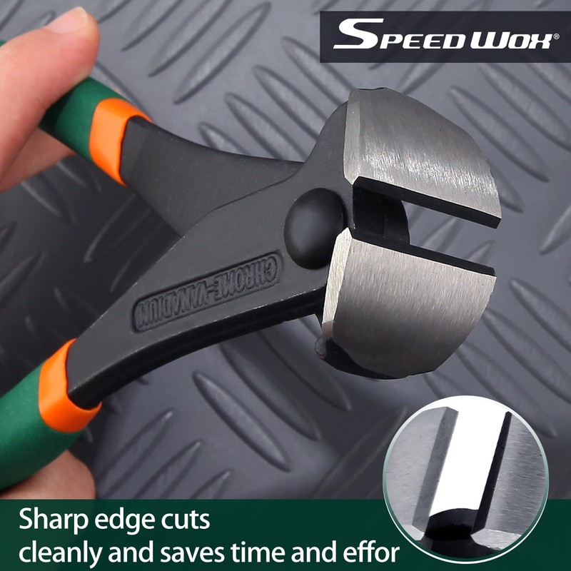 SPEEDWOX End Nipper, Gouring Nipper, Slicing Nipper, Cutter, Tool, Bite