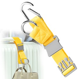 Elastic Jacket Gripper with D-Ring Hook and Buckle,Small Items Strap Belt Travel Accessories, Makes Your Hands Free,Corn Color