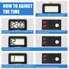Car Dashboard Digital Clock - with Jumbo LCD Time &