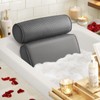 LuxStep Bath Pillow Bathtub Pillow with 6 Non-Slip Suction Cups,14.6x12.6