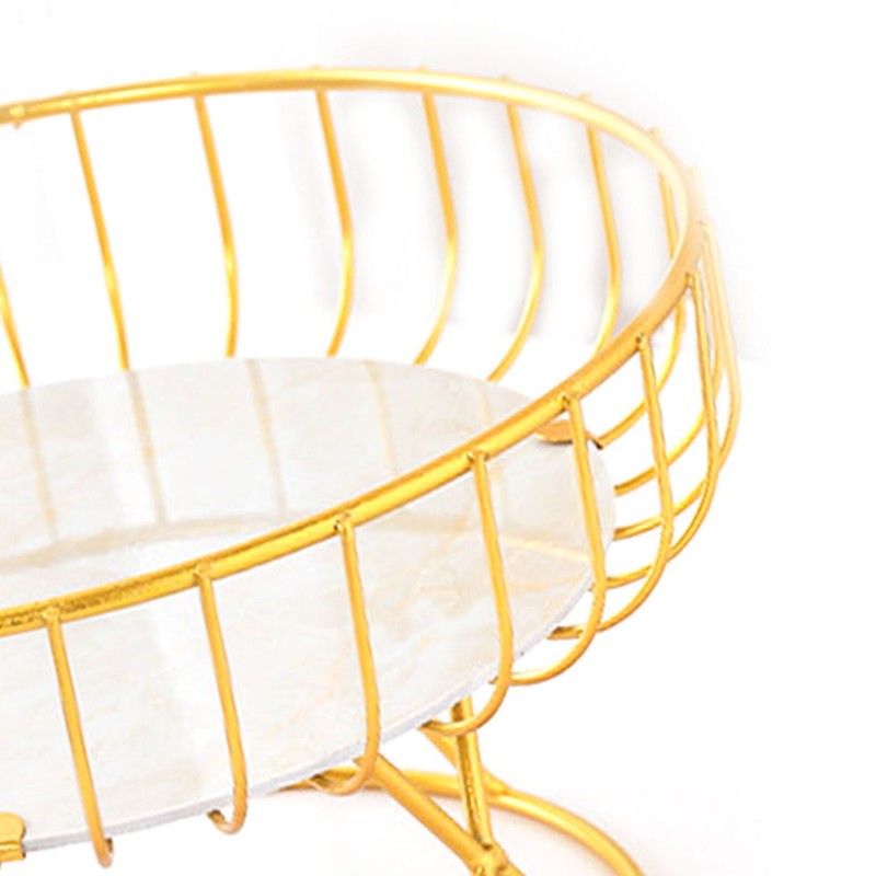 Countertop Fruit Bowl Multi Purpose Large Capacity Metal Wire Basket