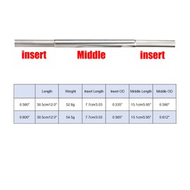 SummerHouse 0.580'' 0.600'' 0.620'' Golf Steel Shaft Extension