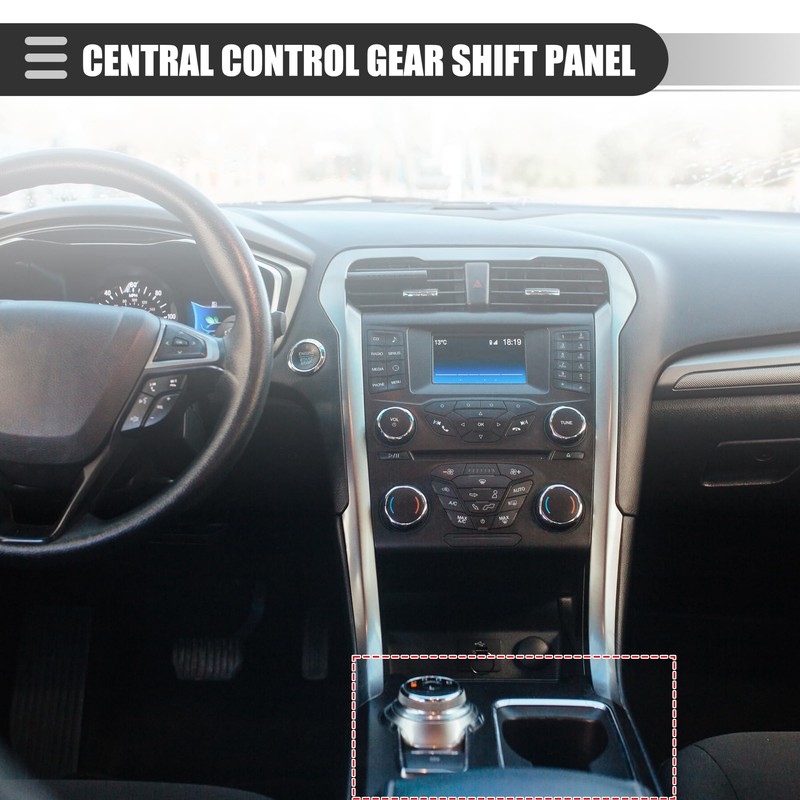 X AUTOHAUX Central Control Gear Shift Panel Cup Holder Cover,