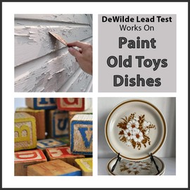 Lead Testing Kit - Lead Paint Test - 30 Test Swabs for Paint and Dishes
