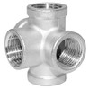 Beduan Stainless Steel 1/2 Inch 5-Way Outlet Cross Female Pipe