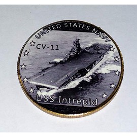 Navy USS Intrepid CV-11 Military Challenge Honor Coin