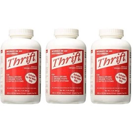 Thrift  T-200 Drain Cleaner - 2 lb Bottle (Pack of 3)