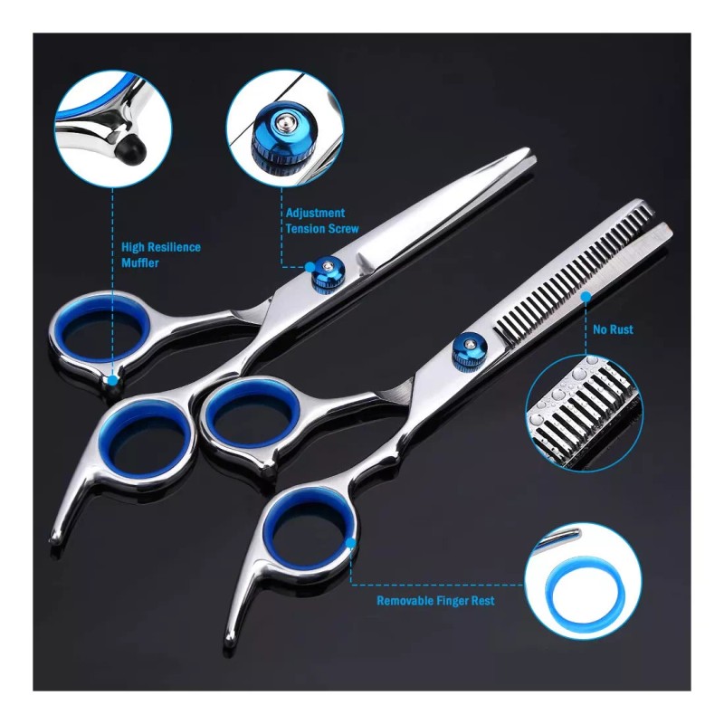 Tijeras de corte de pelo profesional Kit De Tijeras De