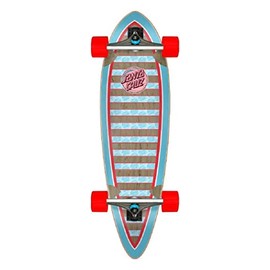 Santa Cruz Skateboards Decoder Wave Pintail Longboard Cruiser, 9.2" x 33"
