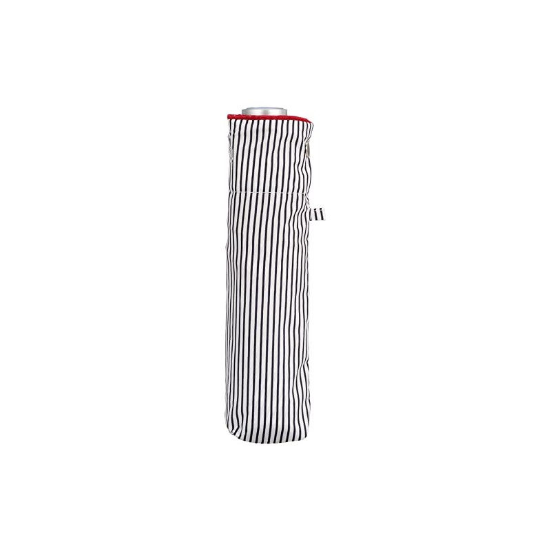 Moonbat Sweet Jasmil Folding Umbrella, Hickory Stripe x Hem Overlock,