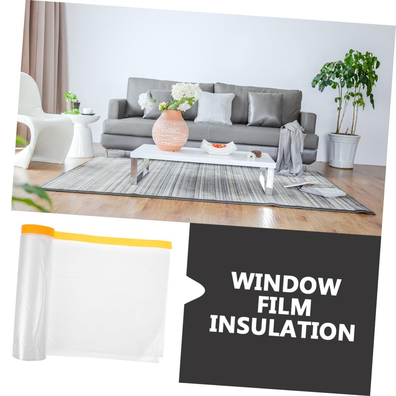 Operitacx 20m Insulation Shrink Film Window Insulation Kit Winter Window